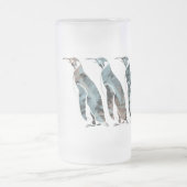 Pinguïns vrienden voor altijd matglas bierpul (Center)