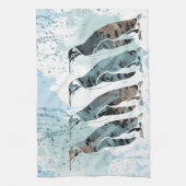 Pinguïns vrienden voor altijd theedoek (Verticaal)