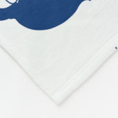 Pinguïns, walvissen en dolfijnen fleece deken (Hoek)