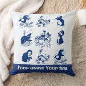 Pinguïns, walvissen en dolfijnen kussen (Deken)