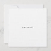 Pinguïns Wedding Invitation () Kaart (Achterkant)