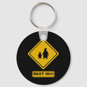 pinguïns wegteken sleutelhanger