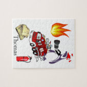 Pinguïns White en Black Penguin Fire Legpuzzel (Horizontaal)