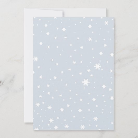 Pinguïns Winter Pool Party Verjaardag uitnodiging (Achterkant)