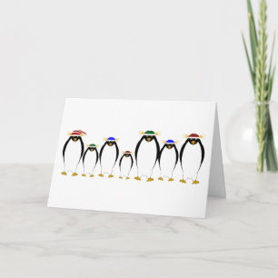 Pinguïns Winter Wenskaart Kaart