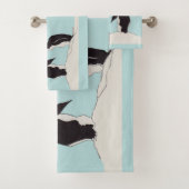 pinguïns x 2 bad handdoek (Insitu)