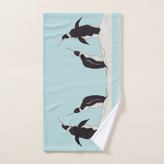 pinguïns x 2 bad handdoek (Handdoek)