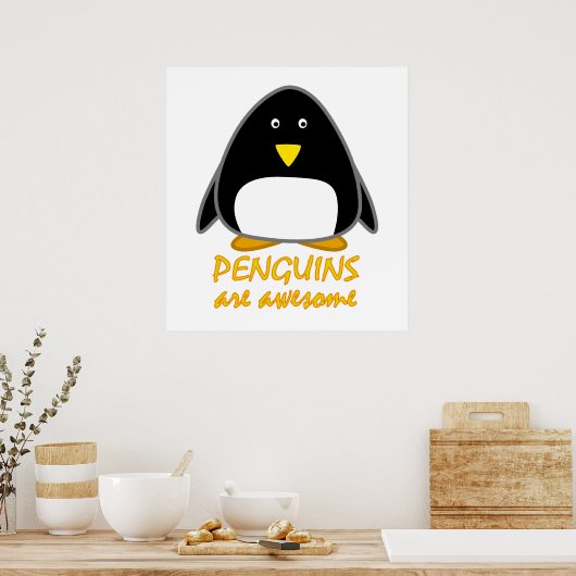 Pinguïns zijn Geweldige Poster (Keuken)