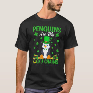 Pinguïns zijn m'n geluk pinguïn Bird St Patri T-shirt