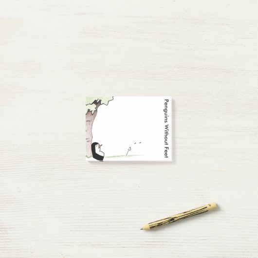 Pinguïns zonder eten post-it® notes (Op bureau)
