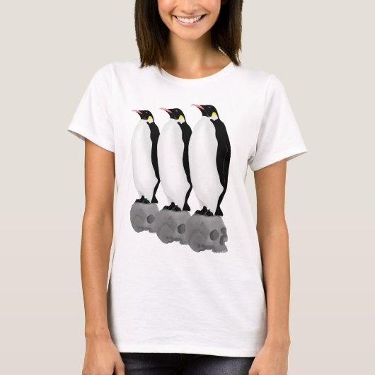 Pinguïns zullen de aarde erven t-shirt (Voorkant)