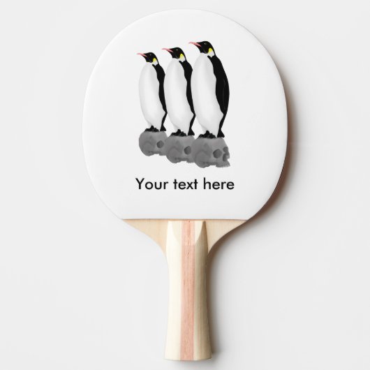 Pinguïns zullen de aarde erven tafeltennisbatje (Voorkant)