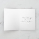 Pinguïns Zuster Kerstmis Vakantie Kaart (Binnen)