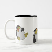 Pinguïns Zwarte en Witte Mok (Links)