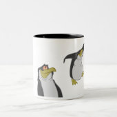 Pinguïns Zwarte en Witte Mok (Center)