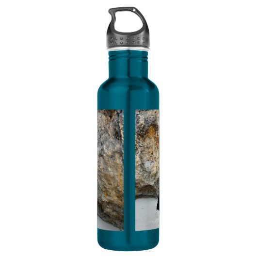 Pinguïnstrandhuis,   waterfles  (Achterkant)