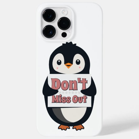 Pinguïnteken: Mis het niet Case-Mate iPhone Case (Achterkant)