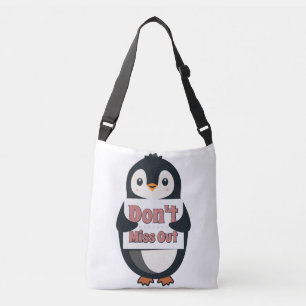 Pinguïnteken: Mis het niet Crossbody Tas