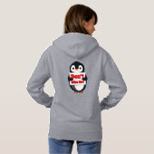 Pinguïnteken: Mis het niet Hoodie (Achterkant volledig)
