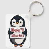 Pinguïnteken: Mis niet Sleutelhanger (Achterkant)