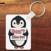 Pinguïnteken: Mis niet Sleutelhanger (Achterkant)