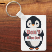 Pinguïnteken: Mis niet Sleutelhanger (Voorkant)