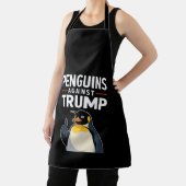 Pinguïnvinnen Omhoog Verzette Pinguïns Tegen Trump Schort (Insitu)