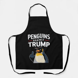Pinguïnvinnen Omhoog Verzette Pinguïns Tegen Trump Schort