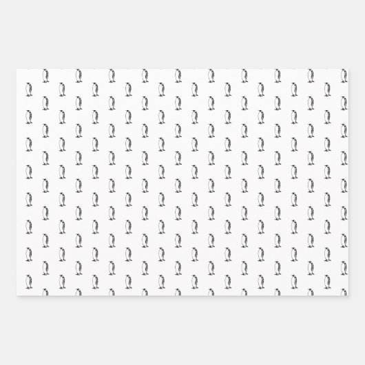 pinguïstisch keizerdier inpakpapier vel (Voorkant 3)