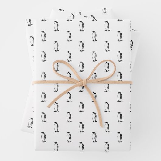 pinguïstisch keizerdier inpakpapier vel (In situ)