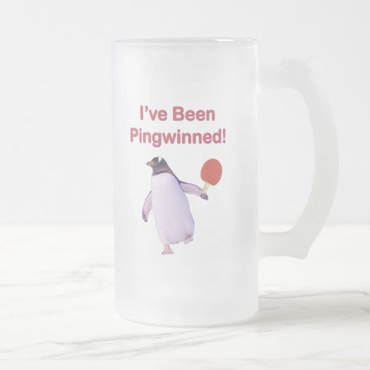 Pingwinned Penguin Ping Pong Matglas Bierpul (Rechts)