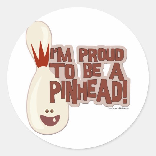 Pinhead Pride Ronde Sticker (Voorkant)