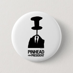 Pinhead voor President Ronde Button 5,7 Cm