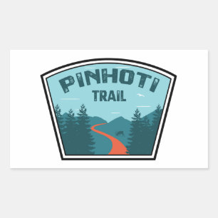 Pinhoti Trail Alabama Georgia Rechthoekige Sticker