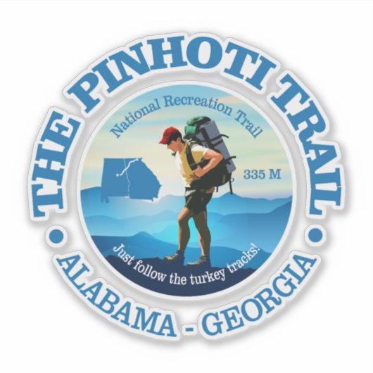 Pinhoti Trail (C) Sticker (Voorkant)