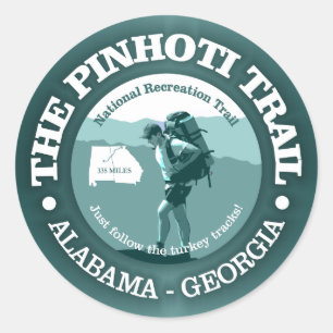 Pinhoti Trail Ronde Sticker