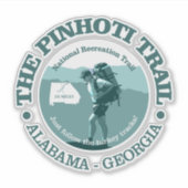 Pinhoti Trail (T) Sticker (Voorkant)