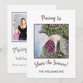 Pining to Share the Kerstseizoen Feestdagenkaart (Voorkant / Achterkant)