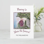 Pining to Share the Kerstseizoen Feestdagenkaart (Staand voorkant)