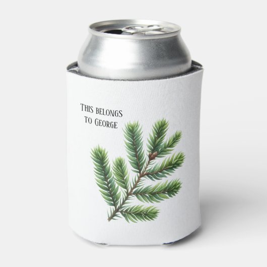 Pining voor het buitenleven gepersonaliseerd blikjeskoeler (Blikje Voorkant)