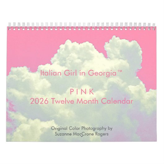 PINK - 2026 Twelve Month Calendar Kalender (Hoes)