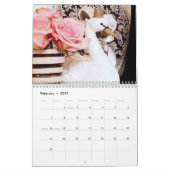 PINK - 2026 Twelve Month Calendar Kalender (Feb 2027)