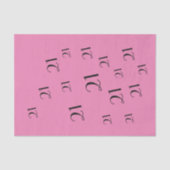 PINK 21st Birthday number Patroon Weefselpapier Tissuepapier (Voorkant)