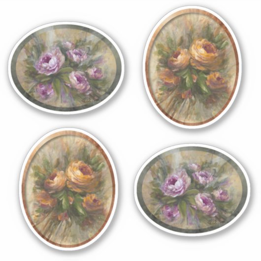 Pink 315 Roses Sticker (Voorkant)