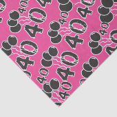 PINK 40th Birthday-weefselpapier Tissuepapier (Detail)