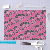 PINK 40th Birthday-weefselpapier Tissuepapier (Craft)