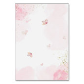 Pink 4th Royal Princess Castle Birthday Party Kaart (Achterkant)