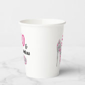 Pink 50 and Fabulous Birthday Paper Papieren Bekers (Links)