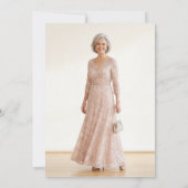 Pink 60 and Fabulous Elegant Script Birthday Kaart (Achterkant)