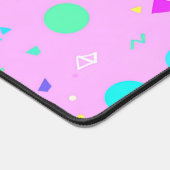 Pink 80s Memphis Geometric Pattern Bureaumat (Hoek)